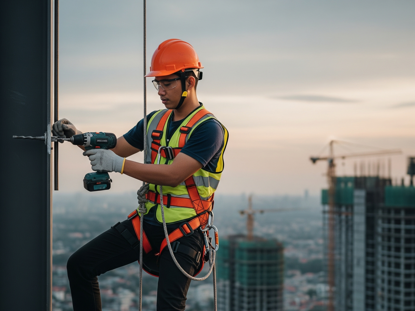 Seseorang yang bekerja pada ketinggian